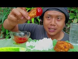 SUMPAH Ini NAGIH BENERAN Gak bohong..!! MUKBANG AYAM CRISPY STENGAH KILO