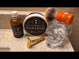 Master Soap Creations Parma Paradise- Inspired by Acqua di Parma Colonia. Merkur 34G and SOC Brush.