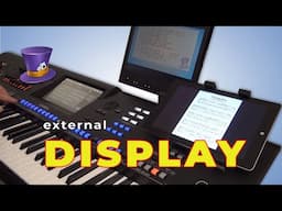 How to use external display / monitor and Yamaha arrangers - Tyros, PSR S, PSR SX, Genos, Genos2