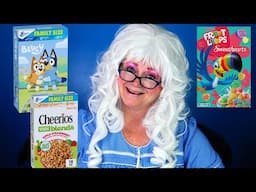 Granny McDonald's Bluey vs Froot Loops vs Cheerios Taste Test Results