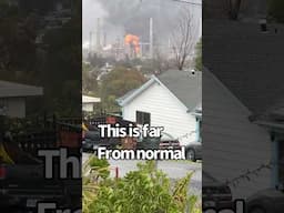 Martinez refinery on fire #shorts #reels #fyp #martinez #refinery #fire