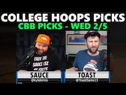 College Basketball Picks with Kyle Kirms & Toast | Sauce After Dark February 5th