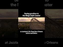 Saying goodbye to the Mega Zeph coaster at Jazzland / Six Flags New Orleans before demolition