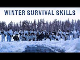 Finnish 🇫🇮 soldiers train NATO Allies in winter survival skills