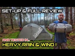 Naturehike Massif hot tent, setup and in-depth review, including heavy rain and wind test!