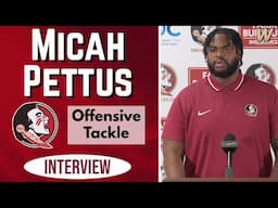 Micah Pettus on Herb Hand, veteran FSU offensive line, SEC experience | FSU Football | Warchant TV