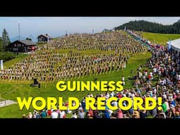 Alphorn Guiness WORLD RECORD Switzerland 2024 Klewenalp