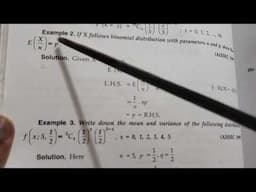 Binomial distribution, Example 1,2 and 3