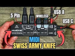 PORTABLE & COMPACT MIDI Interface w/Wireless  - H4MIDI WC by CME Pro