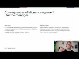 Cynthia Sanchez: Understanding micromanagement