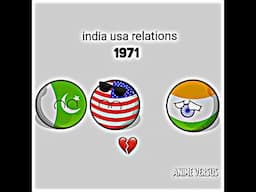 1971 and 2025 | India USA relations #countryballs