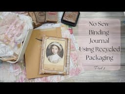 No Sew Binding Journal - Using Recycled Packaging