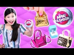 New MINI FASHION Mini Brands unboxing with Fashion Show | FULL Collection of Mini Designer Handbags!