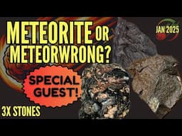 Is it a Meteorite ☄️ or a MeteorWRONG? 3 Rock IDs for Rockhounders with Surprise Guest January 2025