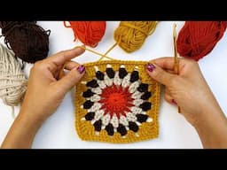 Easy Granny Squares For Beginners - Crochet In MINUTES!