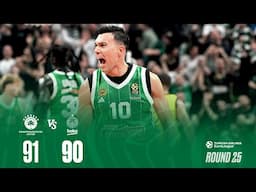 Παναθηναϊκός AKTOR - Φενέρμπαχτσε 91-90 | Highlights | Euroleague | 25η Αγωνιστική (05/02/2025)