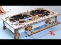 Restoration of a 1920s Double Burner Stove | Junker & Ruh