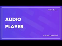 The Best WordPress Audio Player Plugin - Presto Player