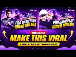 Make This Viral 🔥 Live Stream Thumbnail for BGMI / PUBG | How to Make Live Stream Thumbnail for BGMI