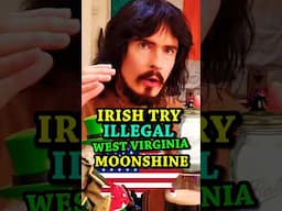 Irish People Try 'Illegal' American Moonshine ((87.5%)) @LeatherJacketGuy #Shorts