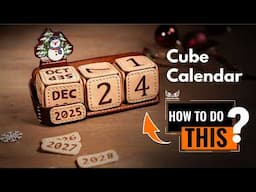 FREE PATTERN - Leather Cube Calendar DIY