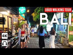 BALI, Indonesia 🇮🇩 Nightlife in Paradise | 4K Walking Tour of Ubud