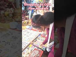 Mini Vlog-Starlett Shopping At The GOA Flee/Street Markets🛍️Buying Souvenirs🗺️Accessories🤗 #shorts