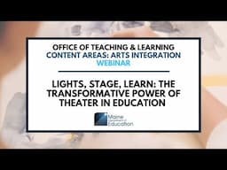 Lights, Stage, Learn: The Transformative Power of Theater in Education