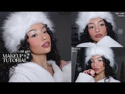 COLD GIRL MAKEUP TUTORIAL | easy everyday makeup for winter | soft blurred skin