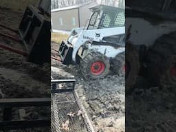 Bobcat Skidsteer Stuck In The Mud