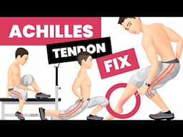 Routine to Fix Achilles Tendon Pain - FOLLOW ALONG -  No More Tendinitis & Tendinosis