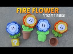 MARIO FIRE FLOWER 🌼 Crochet Tutorial  | Amigurumi Step by Step