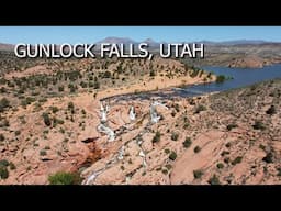 Flying Over Gunlock Falls, Utah