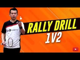 Badminton Doubles Rally Drill 1v2 - Coach Kowi Chandra