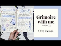 grimoire with me + free printable // vol.2