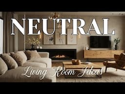 65+ Best Neutral Living Room Ideas to Copy Now | Timeless & Cozy Home Inspiration