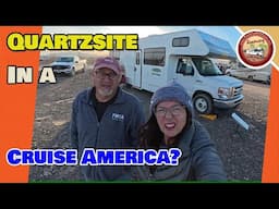 Quartzsite AZ! Boondocking in a RV Rental - Cruise America