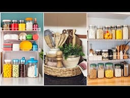 Small kitchen organization ideas. Tiny kitchen organization ideas.#homedecor #kitchen #smallkitchen