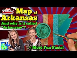 ARKANSAS State Facts || ARKANSAS MAP || United States || USA Geography || Play-doh