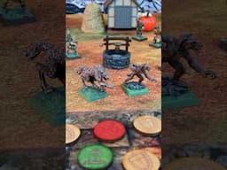 Folk Horror Miniatures Game, Devilry Afoot, Hunters vs Werewolves Scenario #Shorts #Wargaming