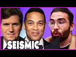 Tucker Carlson's and Lemon's departures from Fox, CNN mark seismic | HasanAbi reacts to CNN