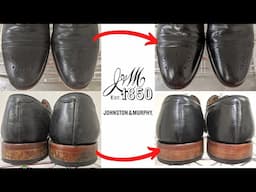 Johnston & Murphy Cap Toe Oxfords Transformation - ASMR