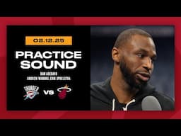 Bam Adebayo, Andrew Wiggins, Erik Spoelstra | Shootaround Interview | February 12, 2025