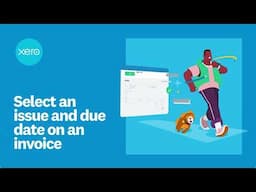 How to select an issue and due date on an invoice