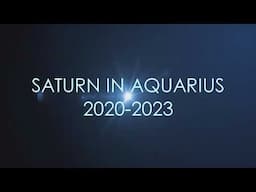 The time of the honest men & women - SATURN IN AQUARIUS 2020 - 2023