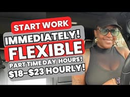 🏃🏾‍♀️HIRING ASAP! PART TIME FLEXIBLE DAY HOURS! $18-$23 HOURLY! WORK  FROM HOME JOBS 2025