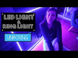 I got LED lights for my TV! + Ring Light and Tripod Unboxing