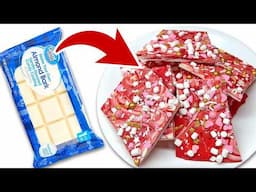 3 Ingredient No Bake Valentine Bark Candy - Easy Valentine's Day Candy Recipes!