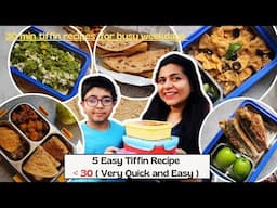 5 Quick and easy recipe for tiffin | Kids will love | #healthytiffin #easyrecipes #quickrecipes