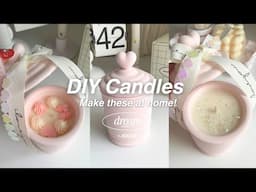 DIY scented candles at home 464 soy wax and Makesy Eco Glitter | DIY Jesmonite candle jar gift idea